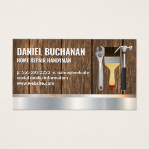 Handyman Madeira Metálica Martelo de pincel de