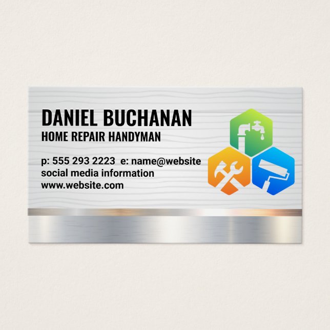 Handyman | Madeira Metálica | Serviços de habitaçã (Frente)