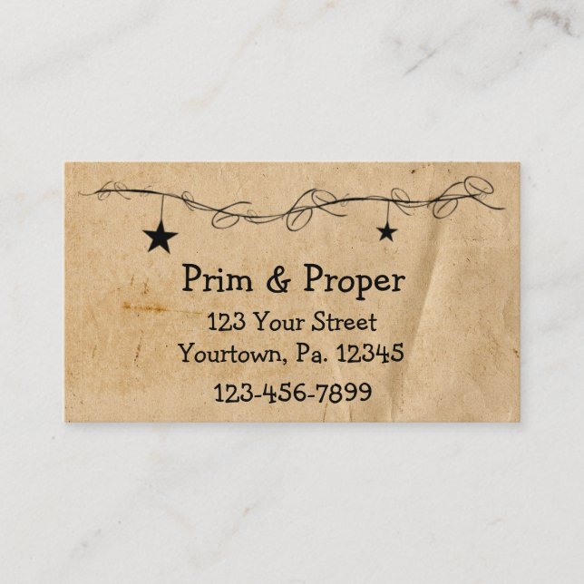 Hanging Stars Cartão de visita (Frente)