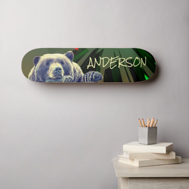 HANK TANK BEAR Personalizado do skate (Arte de parede (Horz))