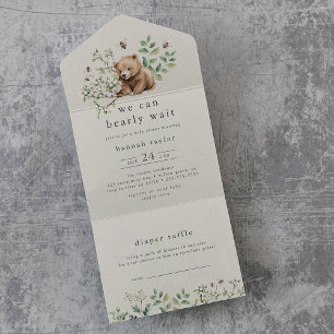 HANNAH Vintage Woodland Fralda Raffle Chá de frald