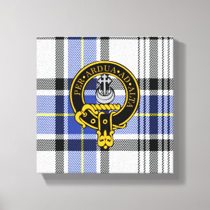 Hannay Scottish Crest e Tartan Canvas print