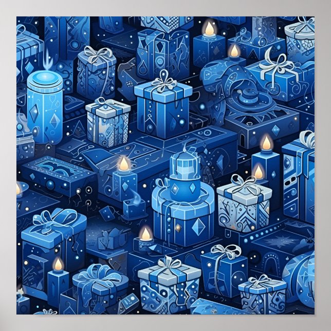 Hannukah Holiday poster (Frente)