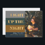 Hanukkah Chanukah traz luz Dourada para a Foto da<br><div class="desc">Nosso Hanukkah / Chanukah Dourado Light O cartão noturno é uma maneira elegante e elegante de compartilhar seus desejos de Chanucá/ Chanukah com amigos,  família e clientes! Com espaço para personalizar com seu nome e foto. Consultas? Envie-nos uma mensagem ou envie um email para bestdresssedbread@gmail.com. Feliz Chanukah!</div>