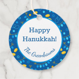 Hanukkah Dreidels - Etiqueta do Presente