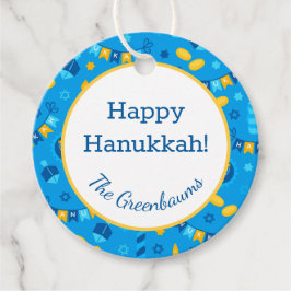 Hanukkah Dreidels - Etiqueta do Presente