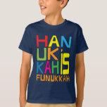 Hanukkah é Camisa Funukkah/Camisa Negra<br><div class="desc">"Hanukkah é Funukkah" Camisa. Escolha entre uma variedade de cores e estilos de roupas para este design. Aproveite! Obrigados para parar e comprar! Muito apreciado. Feliz Chanukah/Hanukkah!! Estilo: Crianças" Hanes TAGLESS® T-ShirtEspere até você ter esta camisa sem guincho no seu filho. Ele levará seu estilo cotidiano a um nível totalmente...</div>