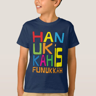Hanukkah é Camisa Funukkah/Camisa Negra
