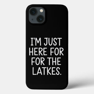 Hanukkah Estou Aqui Apenas Para As Latkes Judaicas