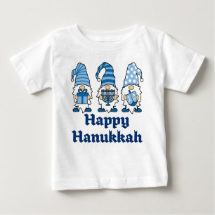 Hanukkah Gnomo Trio Camisa Bebê
