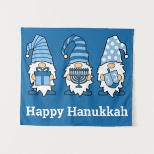 Hanukkah Gnomo Trio Tapeçaria