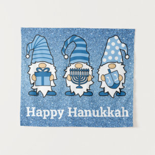 Hanukkah Gnomo Trio Tapeçaria