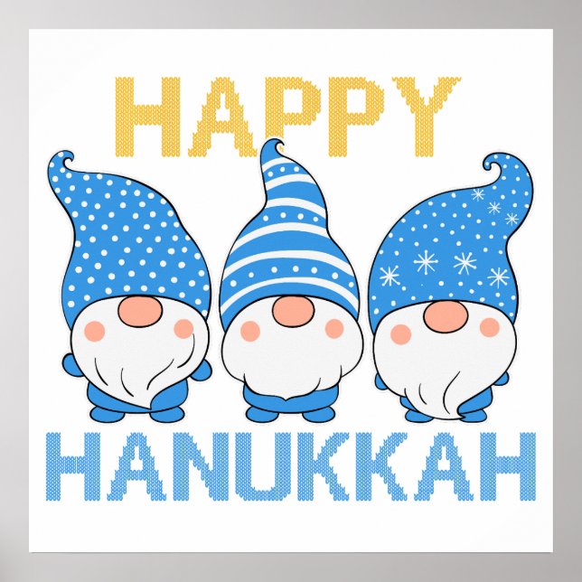 Hanukkah Gnomos Trio Poster (Frente)
