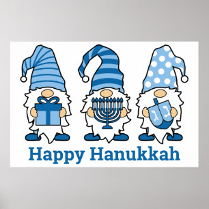 Hanukkah Gnomos Trio Poster