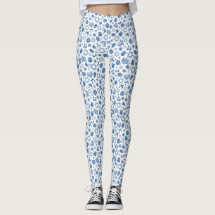 Hanukkah Menorah Blue Star of David Leggings