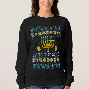 Hanukkah Oy Para O Mundo Suéter Feio Judaico Menor