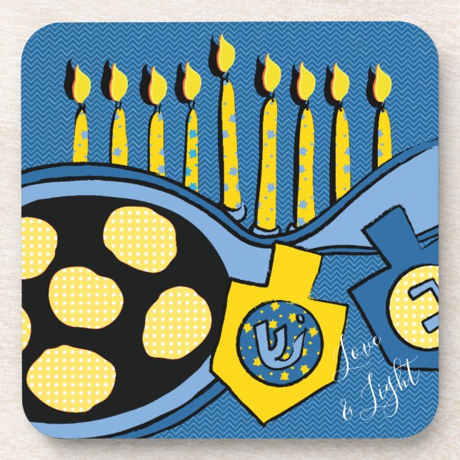 Hanukkah Porta copos Trava Batata (Frente)