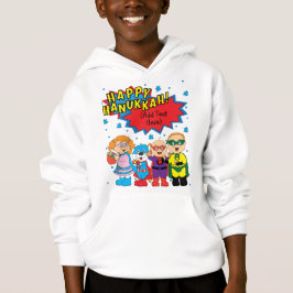 Hanukkah Pullover Toddler Sweatshirt "Super Hero"