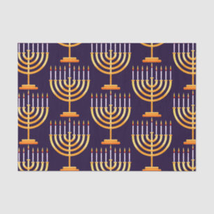 Hanukkah que embrulha o papel menorah feriado feli