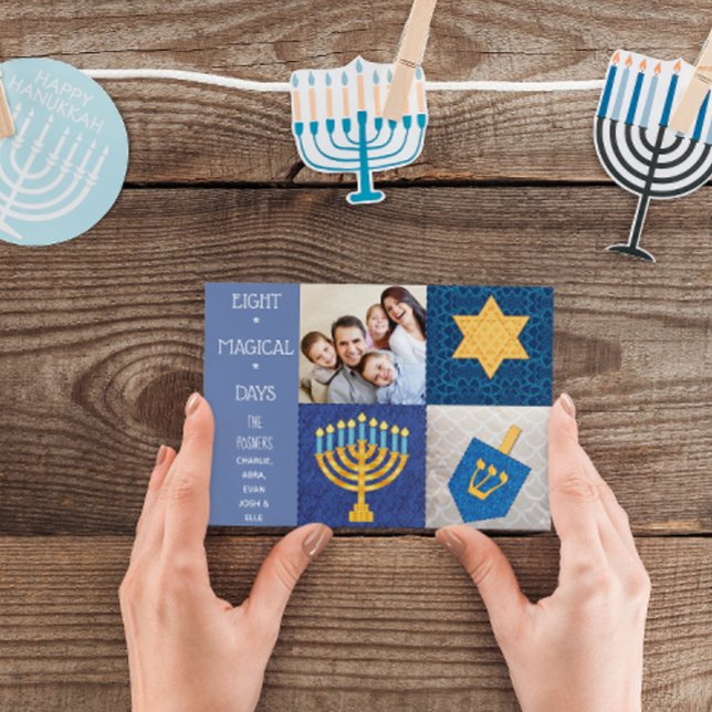 Hanukkah - Símbolos de Cartão com fotos (Criador carregado)