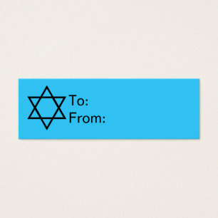 Hanukkah Star de David Gift Tags