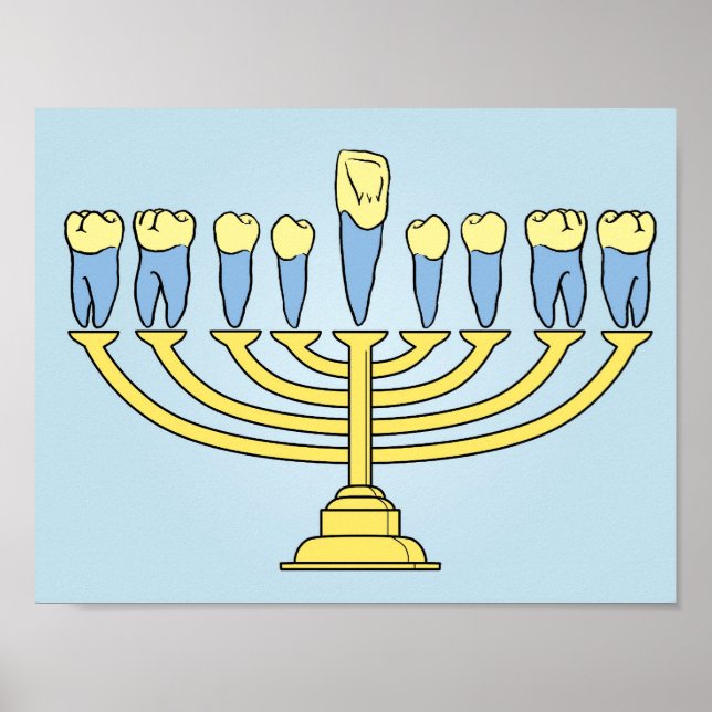 Hanukkah Teeth Poster (Frente)