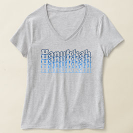 Hanukkah Typografia Hanukkah Oferece Camisa