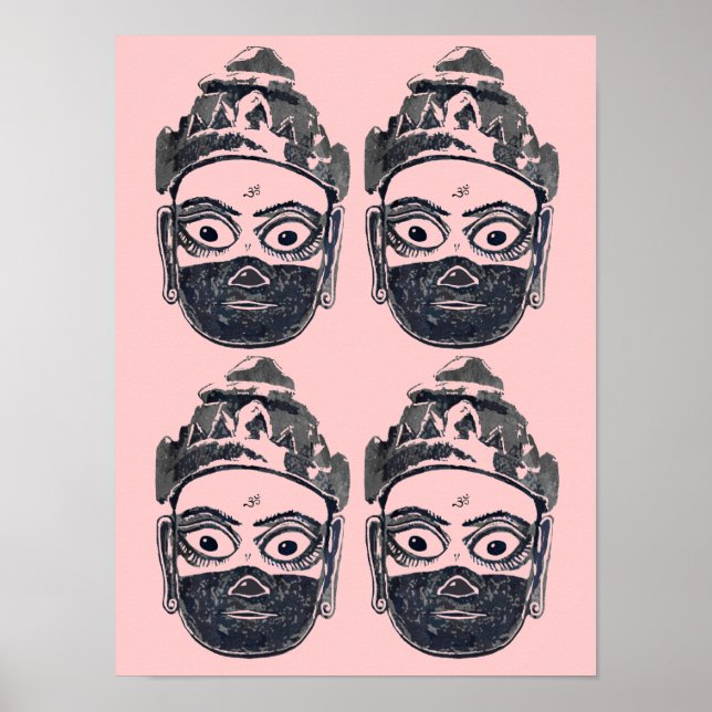 Hanuman Pop Art Poster (Frente)