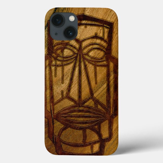 Hapalua Tiki Hawaiian Faux Koa Wood (Verso)