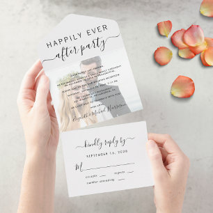 Happily Ever After Photo Wedding Reception