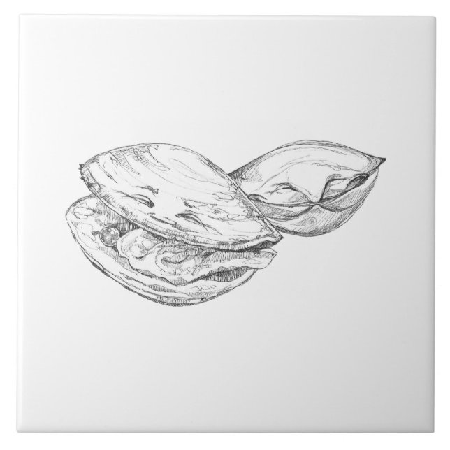 Happy As A Clam Tile (Frente)