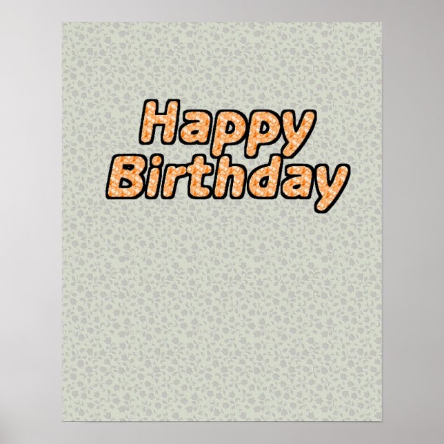 Happy Birthday Poster (Frente)