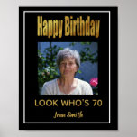 Happy Birthday poster with your photo<br><div class="desc">Happy Birthday poster with your photo</div>