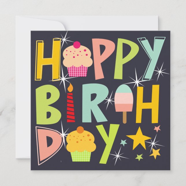 happy birthday T-Shirt Trucker Hat Keychain Magnet (Frente)