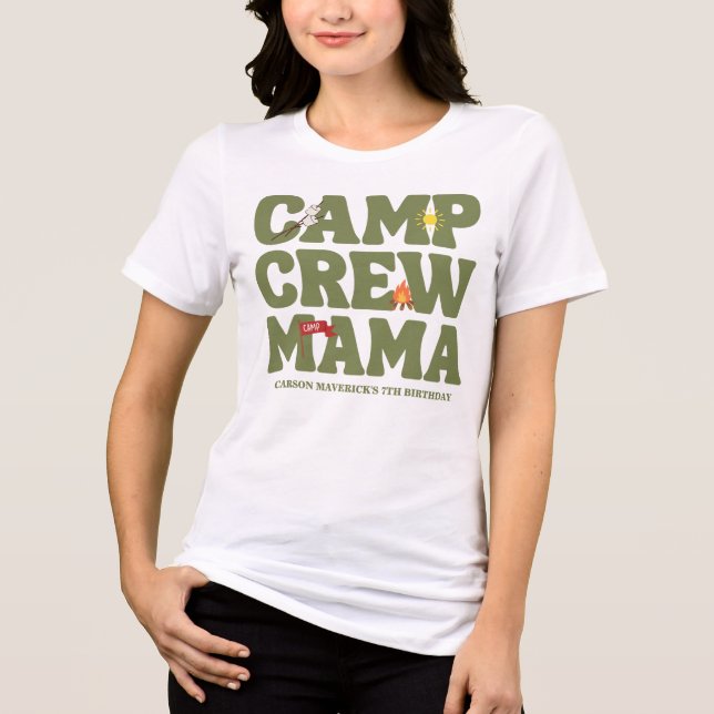 Happy Camper Camp Crew Mama's Birthday (Frente)