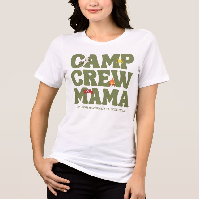 Happy Camper Camp Crew Mama's Birthday (Frente)