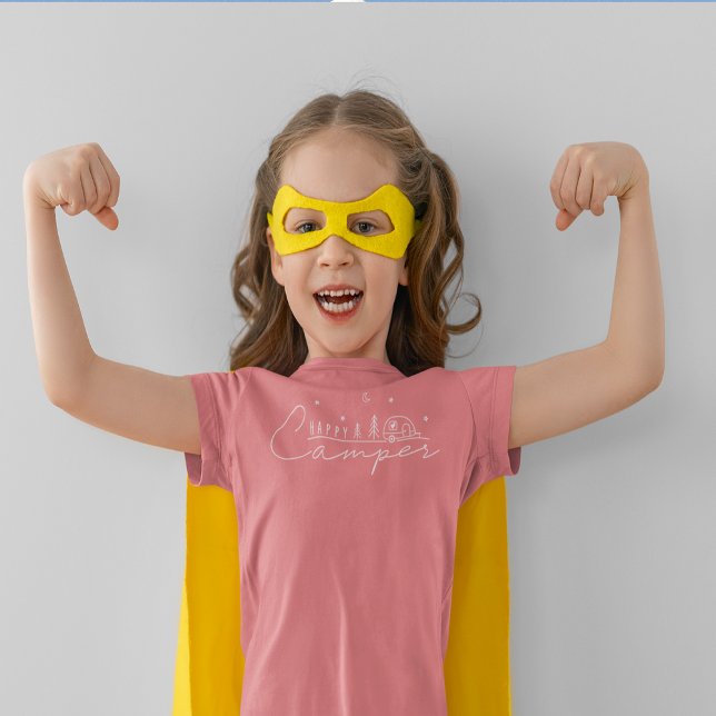 Happy Camper Silhouette (Happy Camper Silhouette Tri-Blend Shirt)