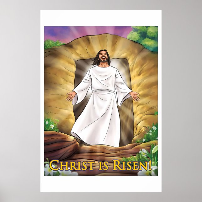 Happy Christian Easter Poster (Frente)