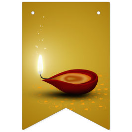 Happy Diwali Diya - Bandeiras de Bunting