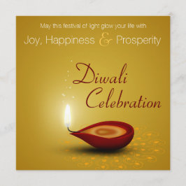Happy Diwali Diya - Festival de Convite à Luz
