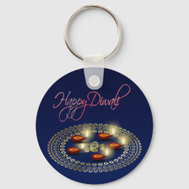 Happy Diwali Ganesha Rangoli - Chaveiro