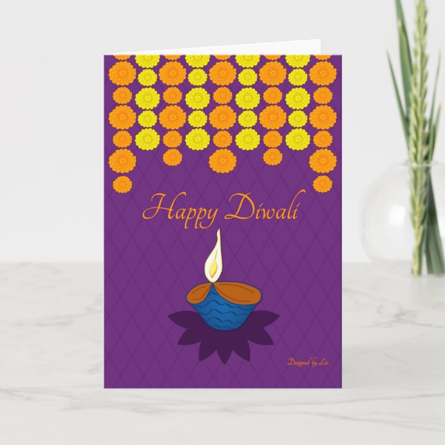 Happy Diwali Saudação Cartões (Frente)
