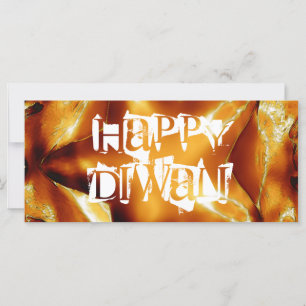 Happy Diwali saudando Dourada estrela brilhante de