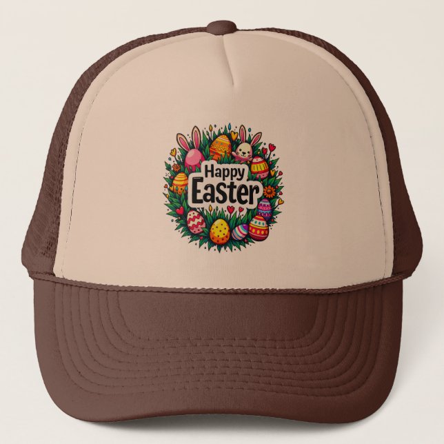 Happy Easter – Colorful Spring Design - boné (Frente)