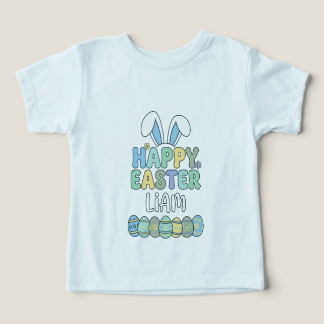 Happy Easter Liam Toddler T-Shirt (Design frontal)
