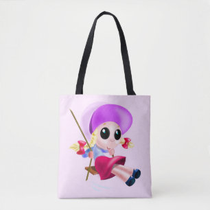 Happy Girl Swing Tote Bag