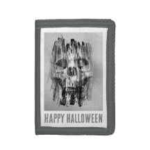 Happy Halloween. Distressed skull