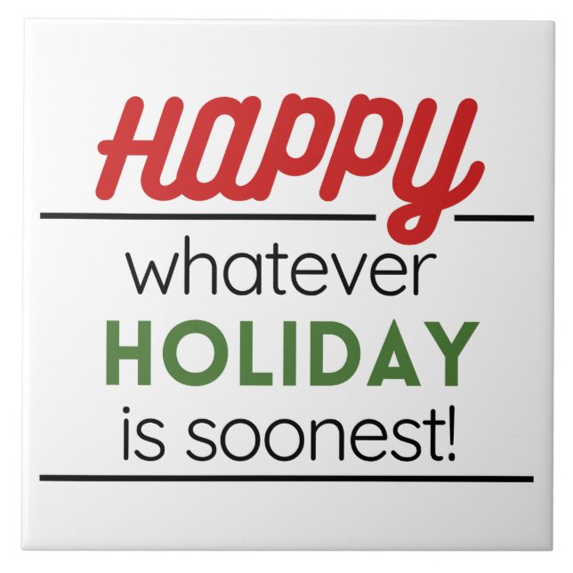 Happy holiday  (Frente)