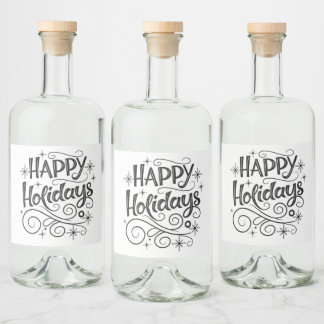 Happy Holiday Label Set | Labels for Business gift