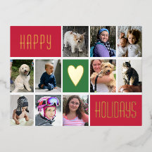 Happy Holidays 10 Custom Photo Postcard